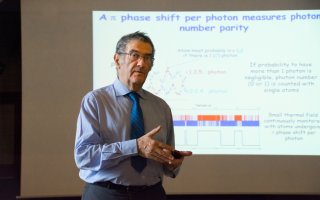 Nobel Prize winner in physics was giving a lecture at Matfyz