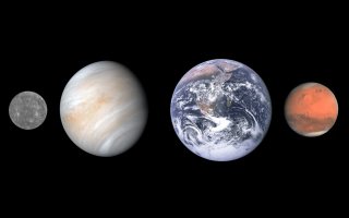 Vznik Merkuru, Venuše, Země a Marsu v plynném disku