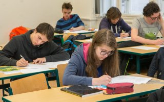 Matfyz hostil krajská kola Matematické olympiády