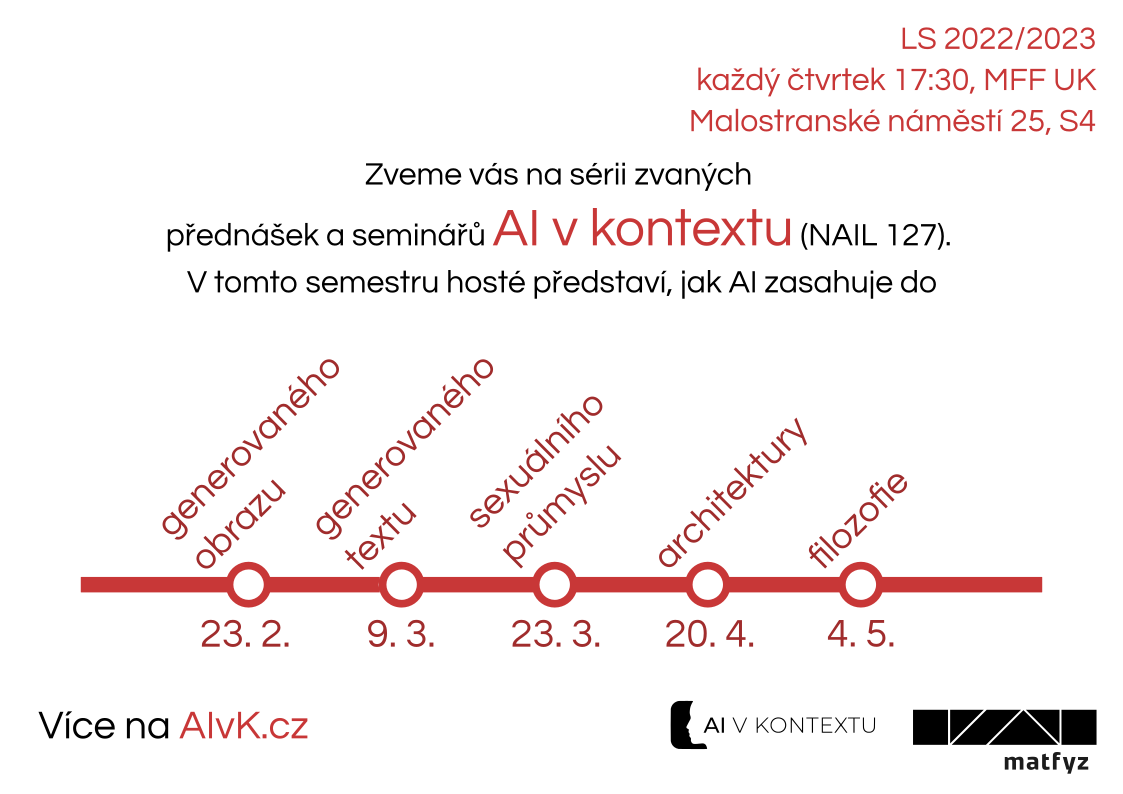 Přednášky o AI v kontextu generovaného obsahu
