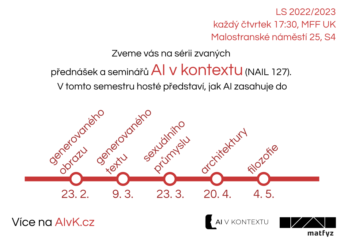 Přednášky o  AI v kontextu generovaného obsahu