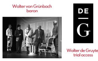 Trial access to the De Gruyter ebooks