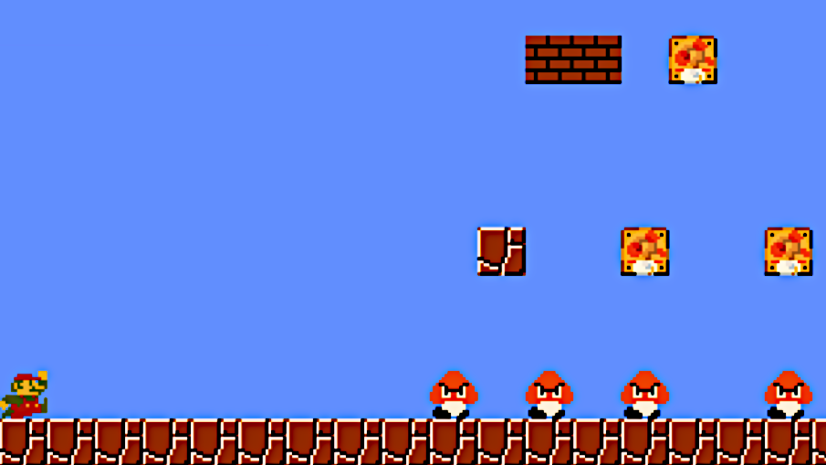 Úroveň ve hře Super Mario