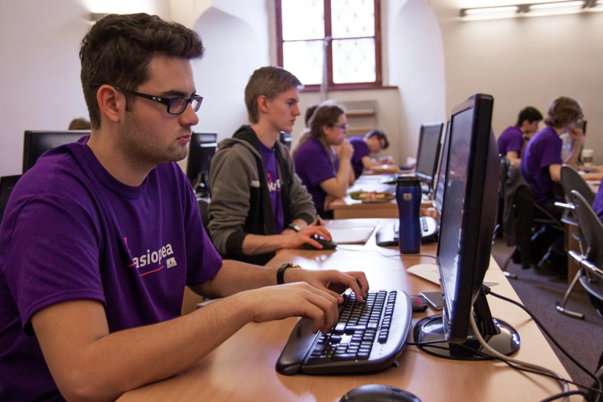 Studenti účastnící se soutěže Kasiopea