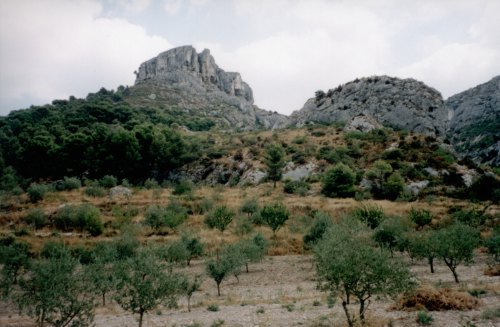 Kopce nad Fontaine de Vaucluse